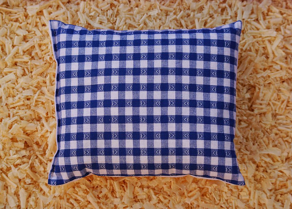 Zirbenkissen blau Zirbenkissen blau